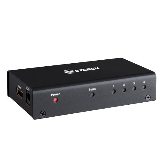 Divisor Steren HDMI de 4 Puertos con Booster UHD 4K