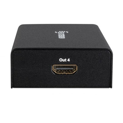 Divisor Steren HDMI de 4 Puertos con Booster UHD 4K