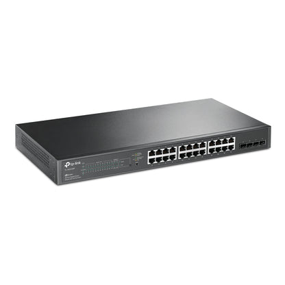 TP-Link JetStream TL-SG2428P dispositivo de redes Gestionado L2/L2+ Gigabit Ethernet (10/100/1000) Energía sobre Ethernet (PoE) 1U Negro