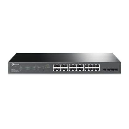 TP-Link JetStream TL-SG2428P dispositivo de redes Gestionado L2/L2+ Gigabit Ethernet (10/100/1000) Energía sobre Ethernet (PoE) 1U Negro
