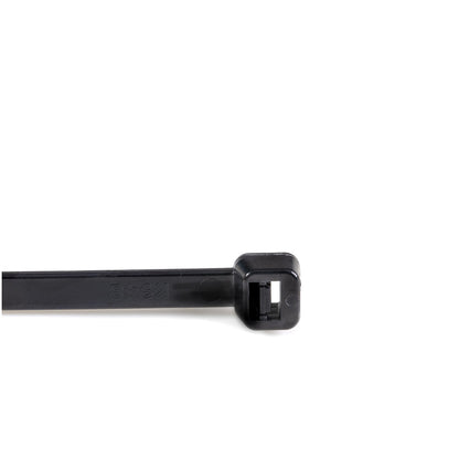 StarTech.com CBMZT8B sujeción para cable Abrazadera de cable liberable Nylon, Plástico Negro 100 pieza(s)