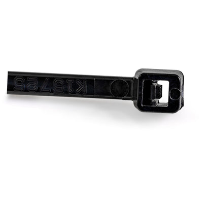 StarTech.com CBMZT6BK sujeción para cable Abrazadera de cable liberable Nylon, Plástico Negro 1000 pieza(s)