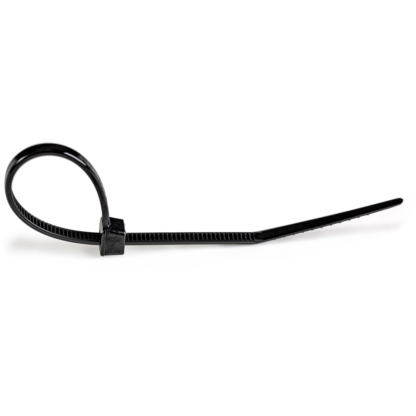 StarTech.com CBMZT6BK sujeción para cable Abrazadera de cable liberable Nylon, Plástico Negro 1000 pieza(s)