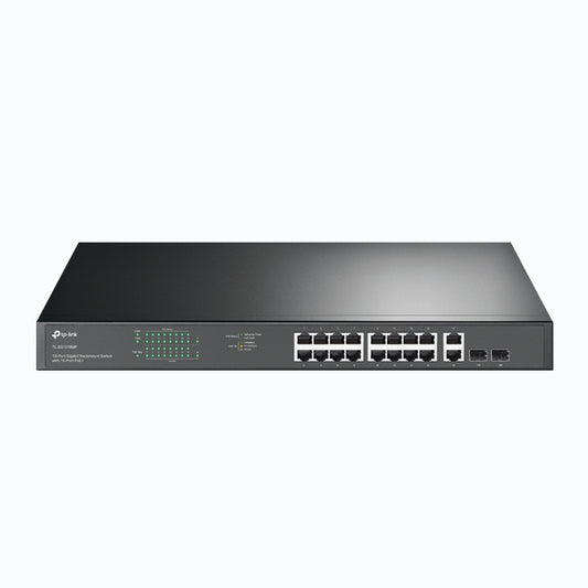 TP-Link TL-SG1218MP dispositivo de redes No administrado Gigabit Ethernet (10/100/1000) Energía sobre Ethernet (PoE) 1U Negro