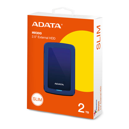 Disco Duro Externo Adata 2TB HV300 2.5" USB 3.1 Azul