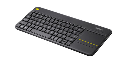 Teclado Logitech K400 Plus Inalámbrico C/TouchPad Color Negro