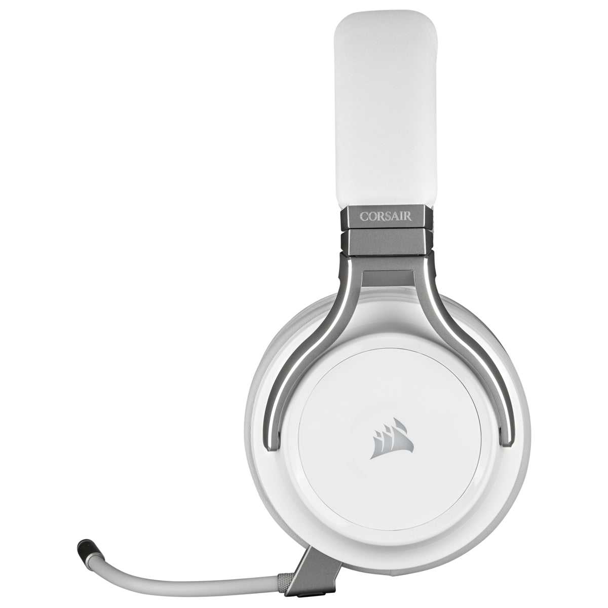 Audífonos Corsair (CA-9011186-NA) Virtuoso Inalámbricos 7.1 Canales USB-C/Micrófono Comp. PC RGB Blanco