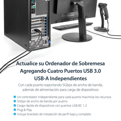 StarTech.com PEXUSB3S44V tarjeta o adaptador de interfaz Interno USB 3.2 Gen 1 (3.1 Gen 1)