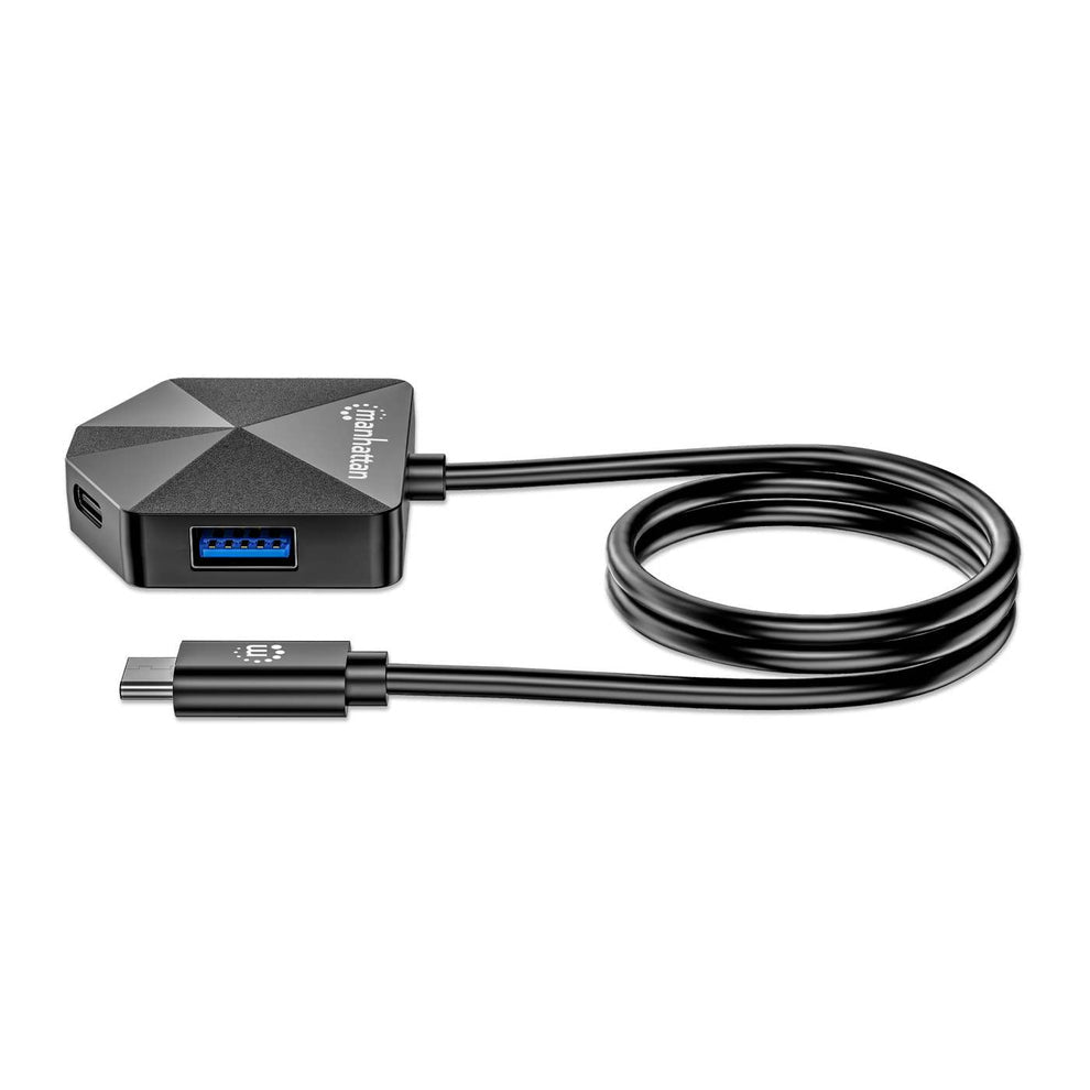 Manhattan 181150 base para laptop o replicador de puertos Alámbrico USB 3.2 Gen 2 (3.1 Gen 2) Type-C Negro