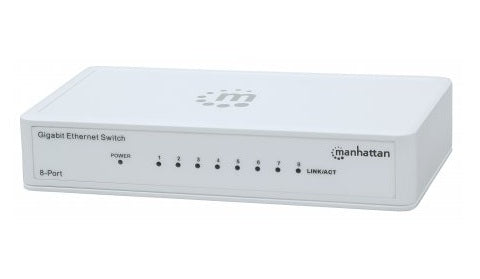 Switch Intellinet GB 8 Puertos MH Color Blanco
