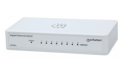 Switch Intellinet GB 8 Puertos MH Color Blanco