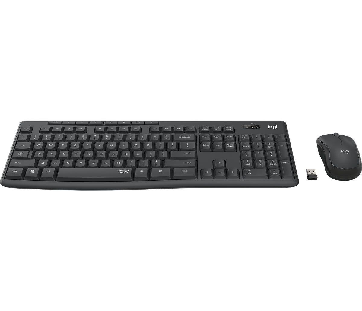 Logitech 920-009792 teclado Ratón incluido Universal RF inalámbrico Español Grafito