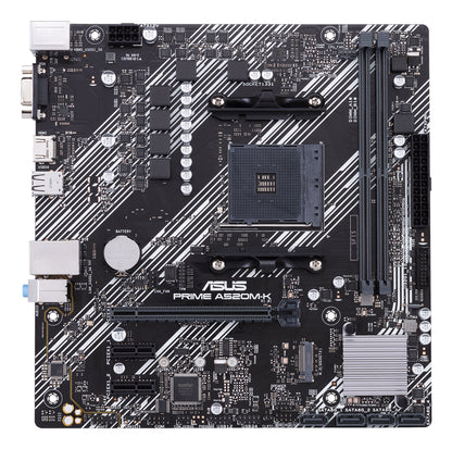 Tarjeta Madre Asus PRIME A520M-K 2xDDR4 64GB 4400Mhz HDMI VGA PCIe 3.0 M.2 S AM4 Ryzen mATX