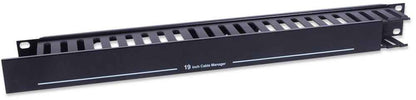 Organizador Intellinet Cables 19" 1U Horizontal Metalico Color Negro