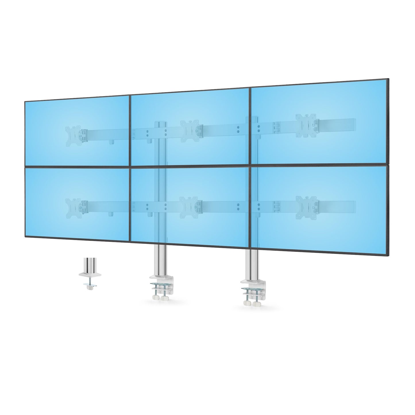 StarTech.com 6-MONITOR-ARM-A soporte para pantalla plana 81.3 cm (32") Escritorio Blanco