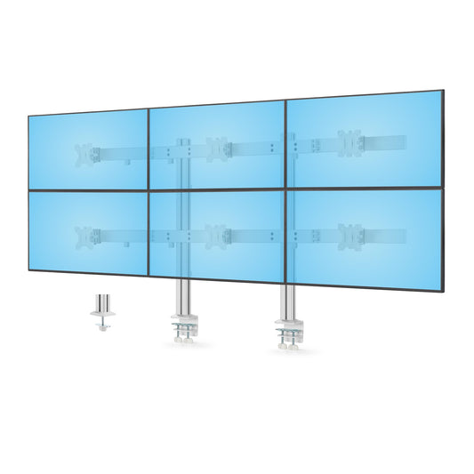 StarTech.com 6-MONITOR-ARM-A soporte para pantalla plana 81.3 cm (32") Escritorio Blanco