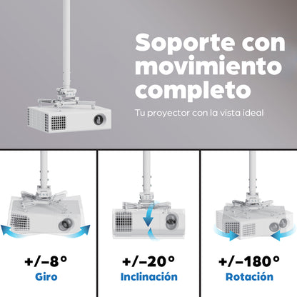 Soporte para Proyector Manhattan con montaje en techo y ajuste de altura