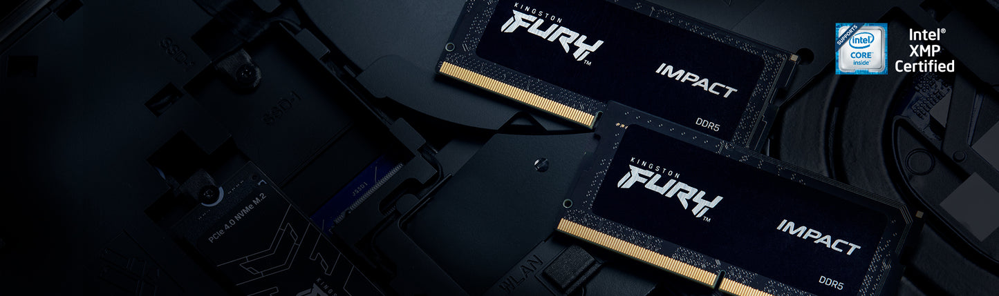 Kingston Technology FURY Impact módulo de memoria 8 GB 1 x 8 GB DDR5 4800 MT/s 262-pin SO-DIMM