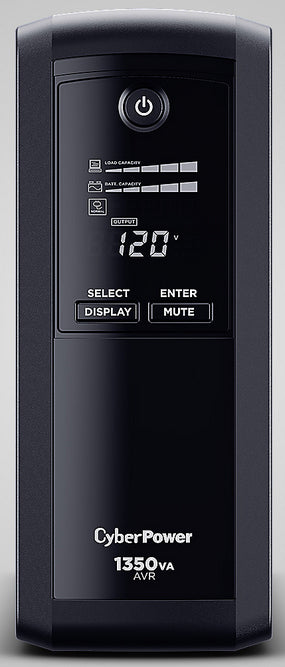 UPS CYBERPOWER 1350VA 810W LCD REGULADOR VOLTAJE 8 CONT