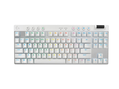 Logitech G 920-012143 teclado Juego RF inalámbrico + bluetooth QWERTY Inglés Blanco