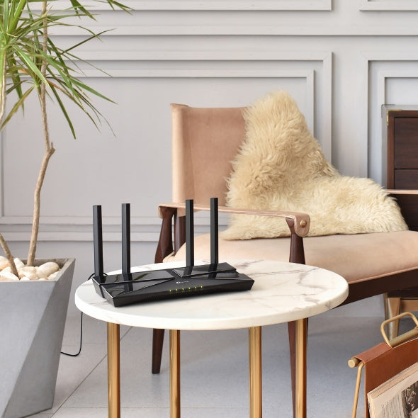 Router TP-Link AX1800 Dual-Band Wi-Fi 6 574 Mbps at 2 4 GHz 1201 Mbps at 5 GHz 4x Antennas