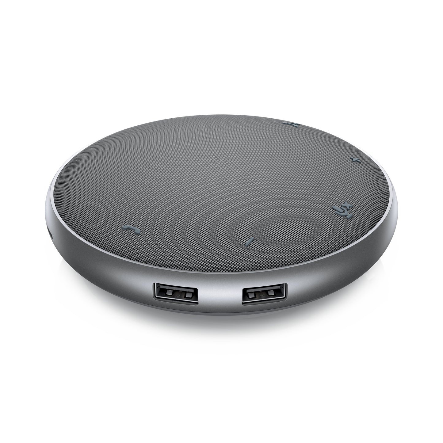 Adaptador Multipuerto y Altavoz Dell MH3021P Speaker Home 2 Puertos USB y Manos Libres Color Plata
