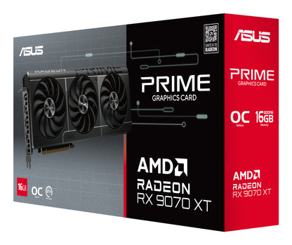 Tarjeta de Video Asus PrimeRX 9070 XT OC 16GB 256-bit GDDR6 PCI Express 5.0