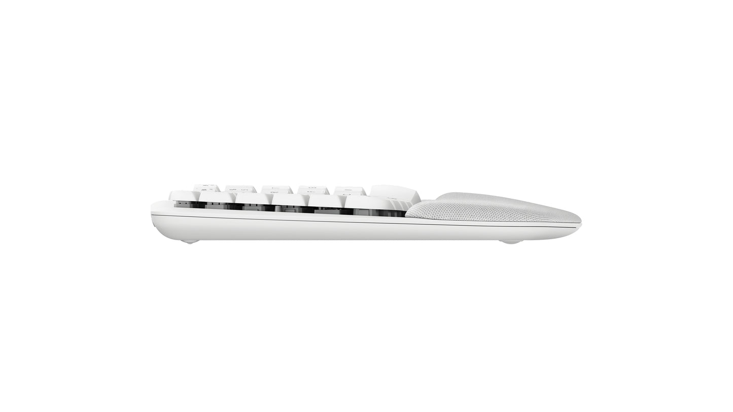 Teclado Inalámbrico Logitech Wave Keys Alcance 10 m Color Blanco