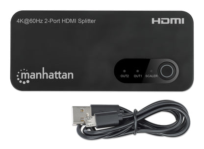 Manhattan 207614 divisor de vídeo HDMI 2x HDMI