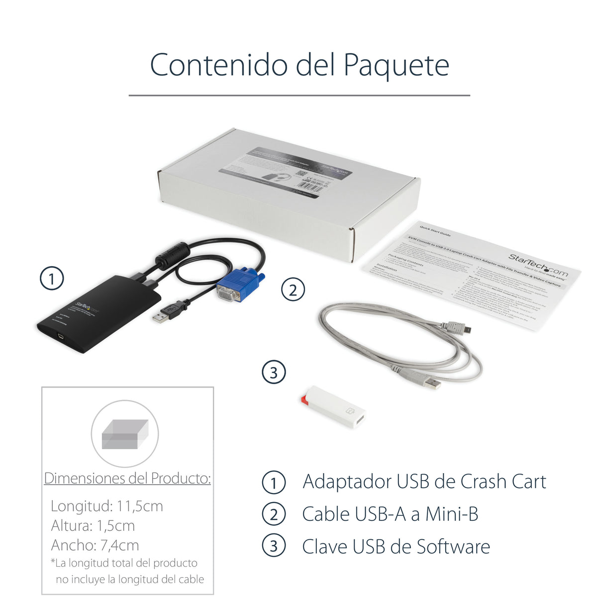 StarTech.com NOTECONS02 interruptor KVM Negro