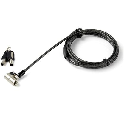 StarTech.com LTULOCKKEY cable antirrobo Negro, Acero inoxidable