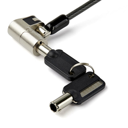 StarTech.com LTULOCKKEY cable antirrobo Negro, Acero inoxidable