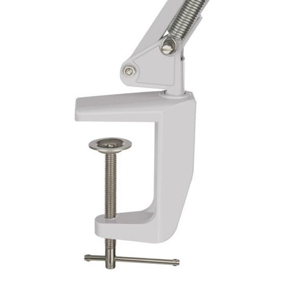 Lámpara LED Steren con Lupa 5x Brazo Artículado Color Blanco