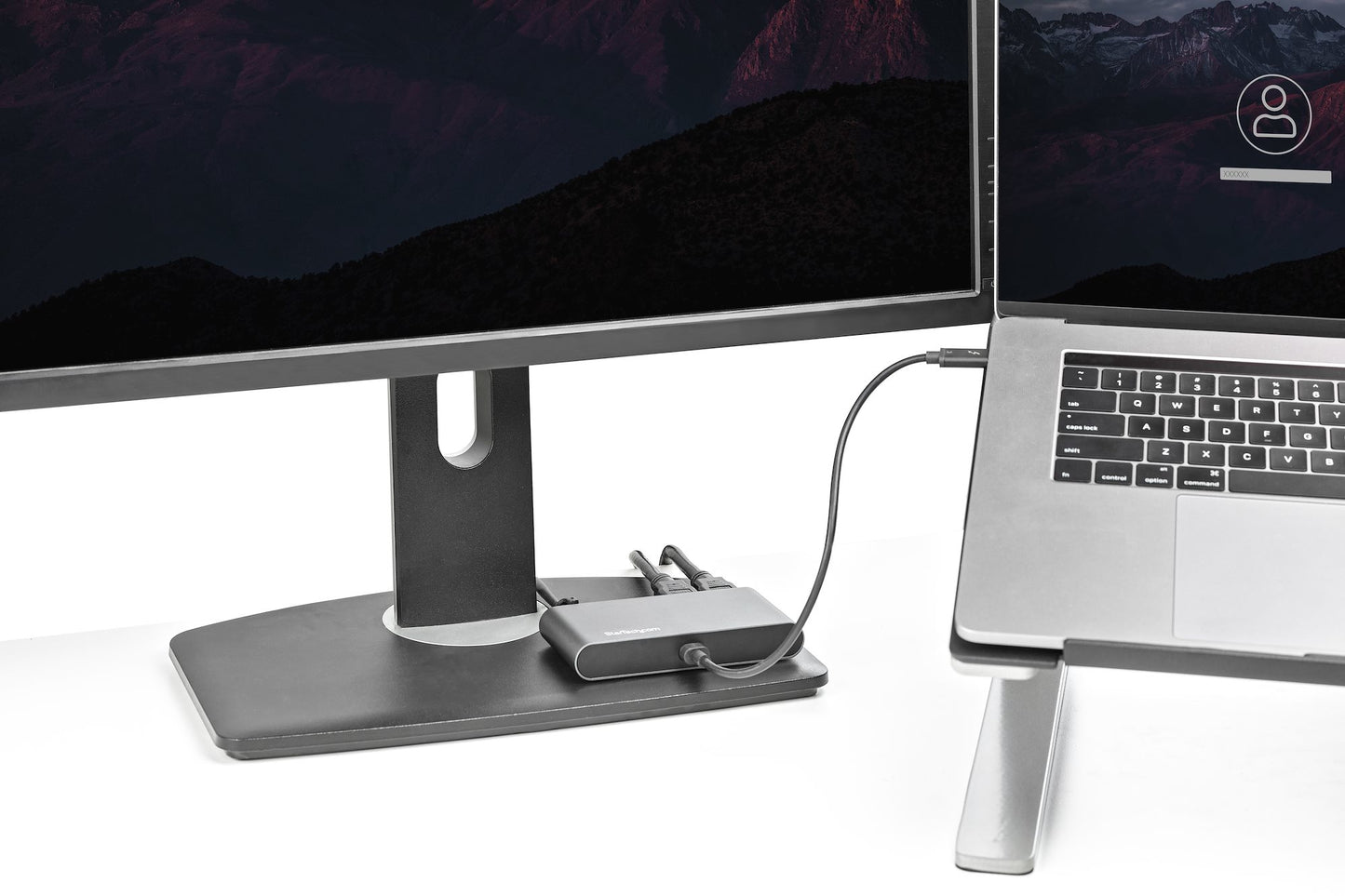 StarTech.com TB3DKM2HDL base para laptop o replicador de puertos Alámbrico Gris