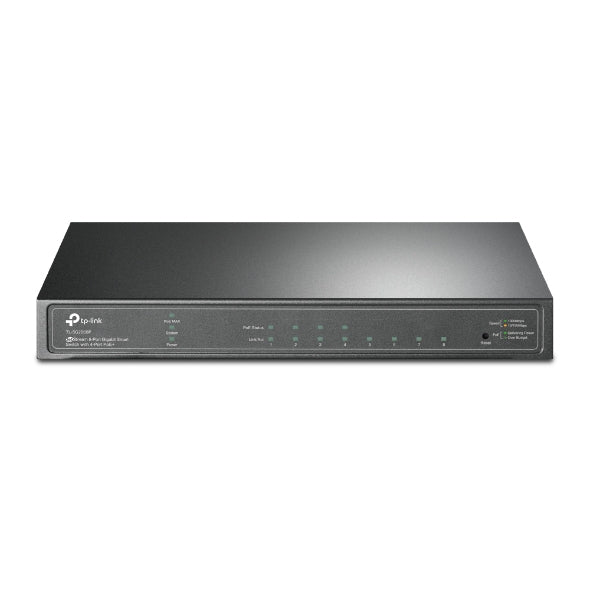 TP-Link JetStream TL-SG2008P dispositivo de redes Gestionado L2/L2+ Gigabit Ethernet (10/100/1000) Energía sobre Ethernet (PoE) Negro