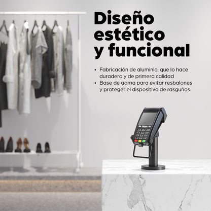Soporte Manhattan para Terminal Punto de Venta Verifone VX520 Giratorio e Inclinable