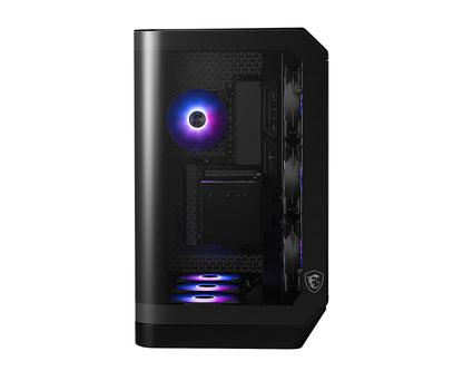 Gabinete MSI MAG PANO 120R PZ Negro Vidrio templado panoramico 4 Micro-ATX/Mini-ITX sin Fuente 1 Ventilador