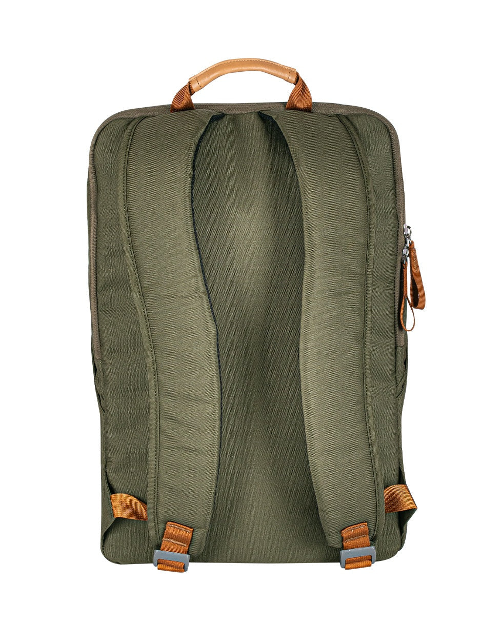 TechZone TZLBP56W-V mochila City backpack Verde Tereftalato de polietileno reciclado (rPET)
