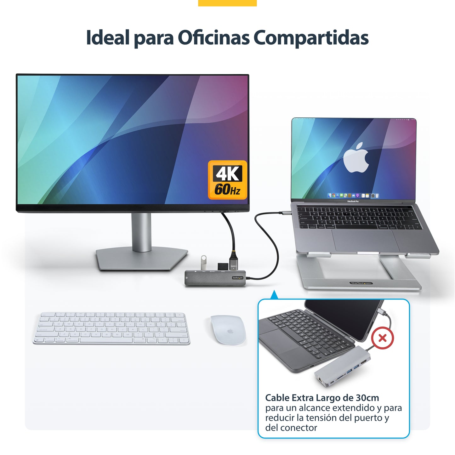 StarTech.com DKT30CHSDPD1 base para laptop o replicador de puertos Alámbrico USB 3.2 Gen 1 (3.1 Gen 1) Type-C Negro, Gris
