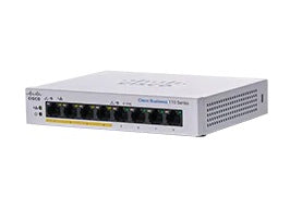 Cisco CBS110-8PP-D-NA dispositivo de redes No administrado Gigabit Ethernet (10/100/1000) Gris