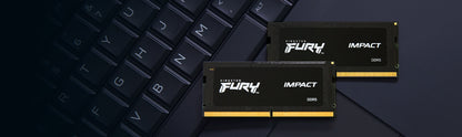 Kingston Technology FURY Impact módulo de memoria 8 GB 1 x 8 GB DDR5 4800 MT/s 262-pin SO-DIMM