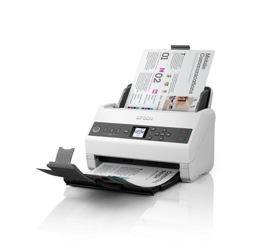 Epson DS-730N Escáner alimentado con hojas 600 x 600 DPI A4 Negro, Gris