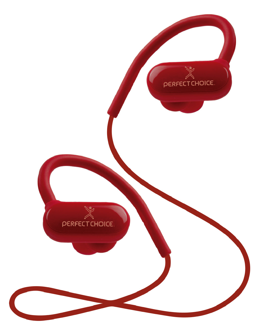 Perfect Choice PC-116745 audífono y auriculare Auriculares Inalámbrico Gancho de oreja, Intra auditivo Llamadas/Música Bluetooth Rojo