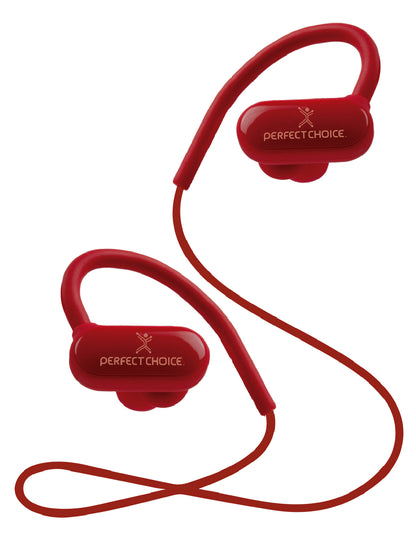 Perfect Choice PC-116745 audífono y auriculare Auriculares Inalámbrico Gancho de oreja, Intra auditivo Llamadas/Música Bluetooth Rojo