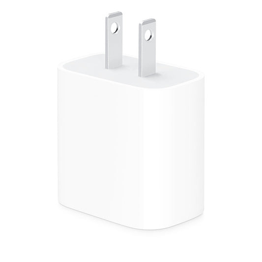 Cargador Apple USB-C 20W Carga Rapida Color Blanco