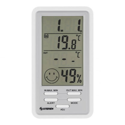Termómetro Digital Steren Interior/Exterior con Sensor de Humedad