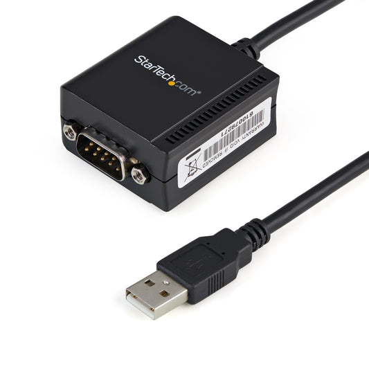 StarTech.com ICUSB2321F cambiadores de género de cables DB-9 USB 2.0 A Negro