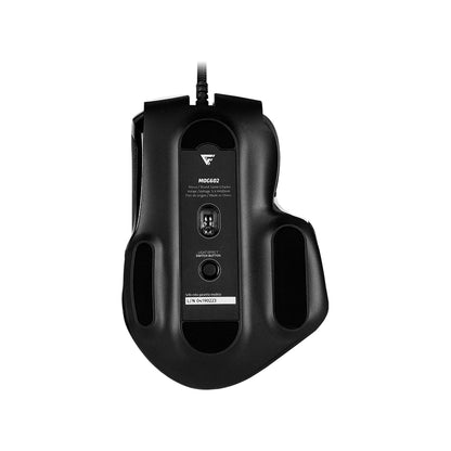 Mouse Game Factor MOG602 Click Láser Pixart 3370 19000 dpi 8 Botones Iluminación RGB Color Blanco