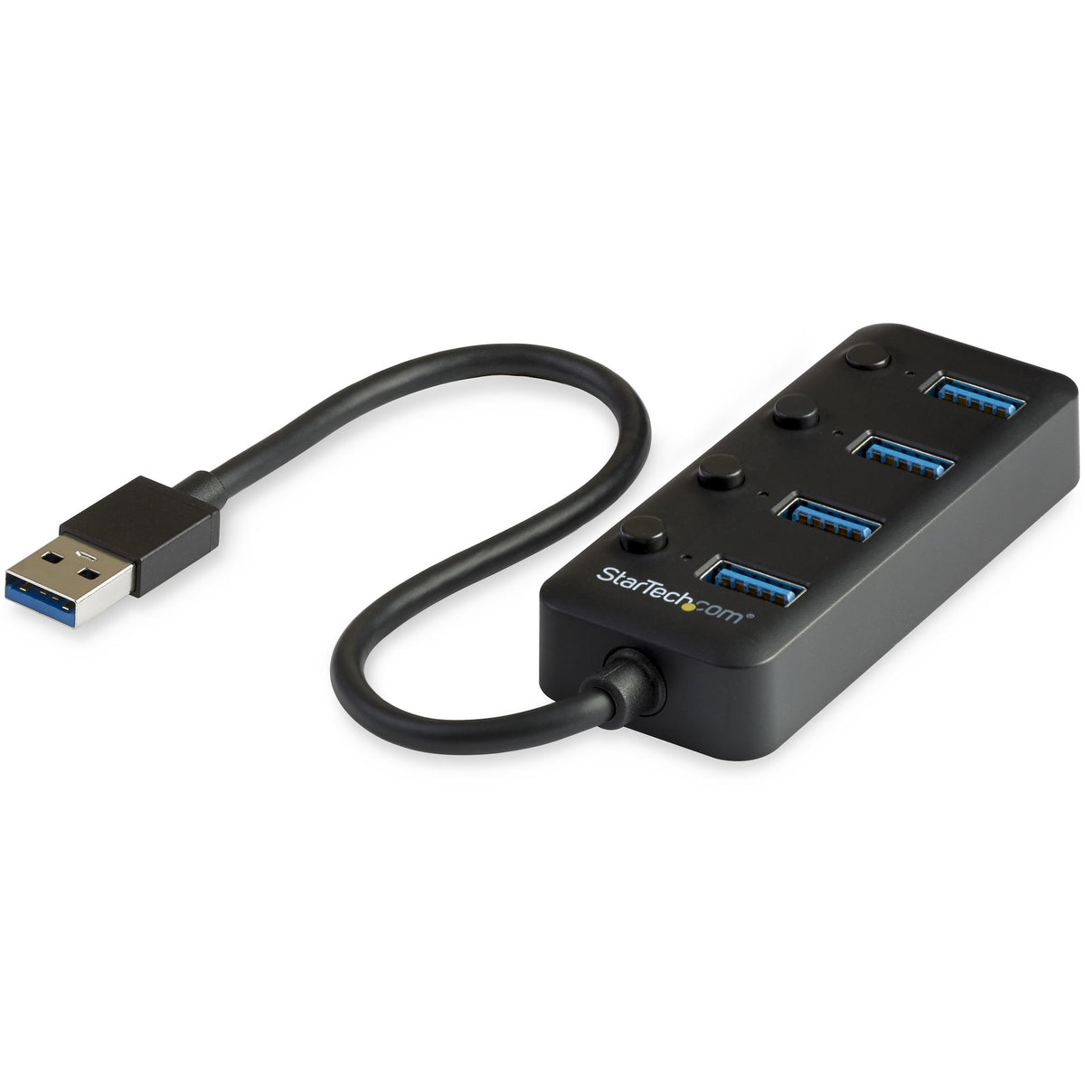 StarTech.com HB30A4AIB nodo concentrador USB 3.2 Gen 1 (3.1 Gen 1) Type-A 5000 Mbit/s Negro