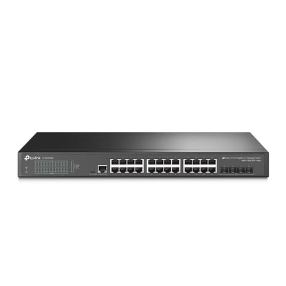 TP-Link JetStream TL-SG3428X dispositivo de redes Gestionado L2+/L3 Gigabit Ethernet (10/100/1000) 1U Negro